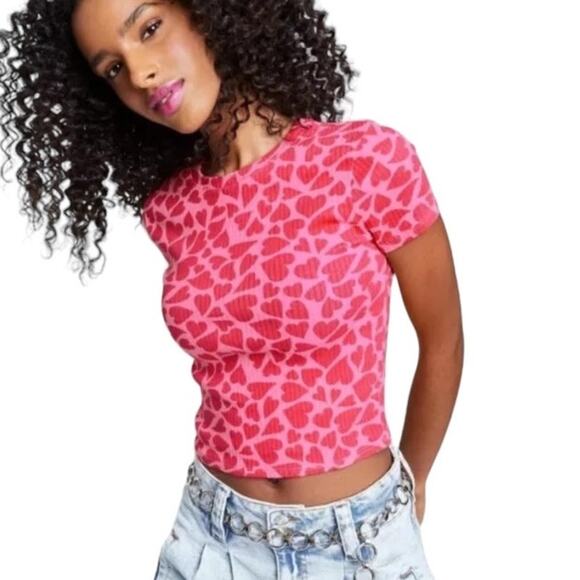 wild fable Tops - Wild Fable Women's Short Sleeve Slim Fit Ribbed  Baby T-Shirt Size  XS